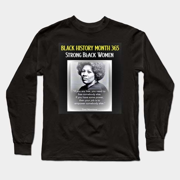 Toni Morrison Long Sleeve T-Shirt by Black Expressions